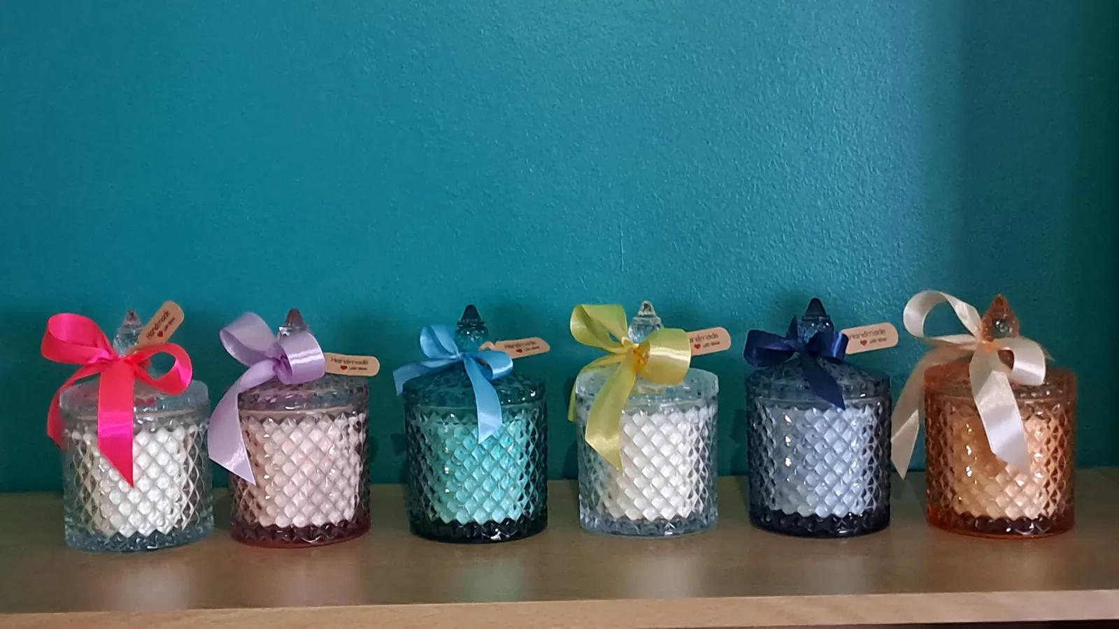 Crystal Handmade scented soy candles 300g