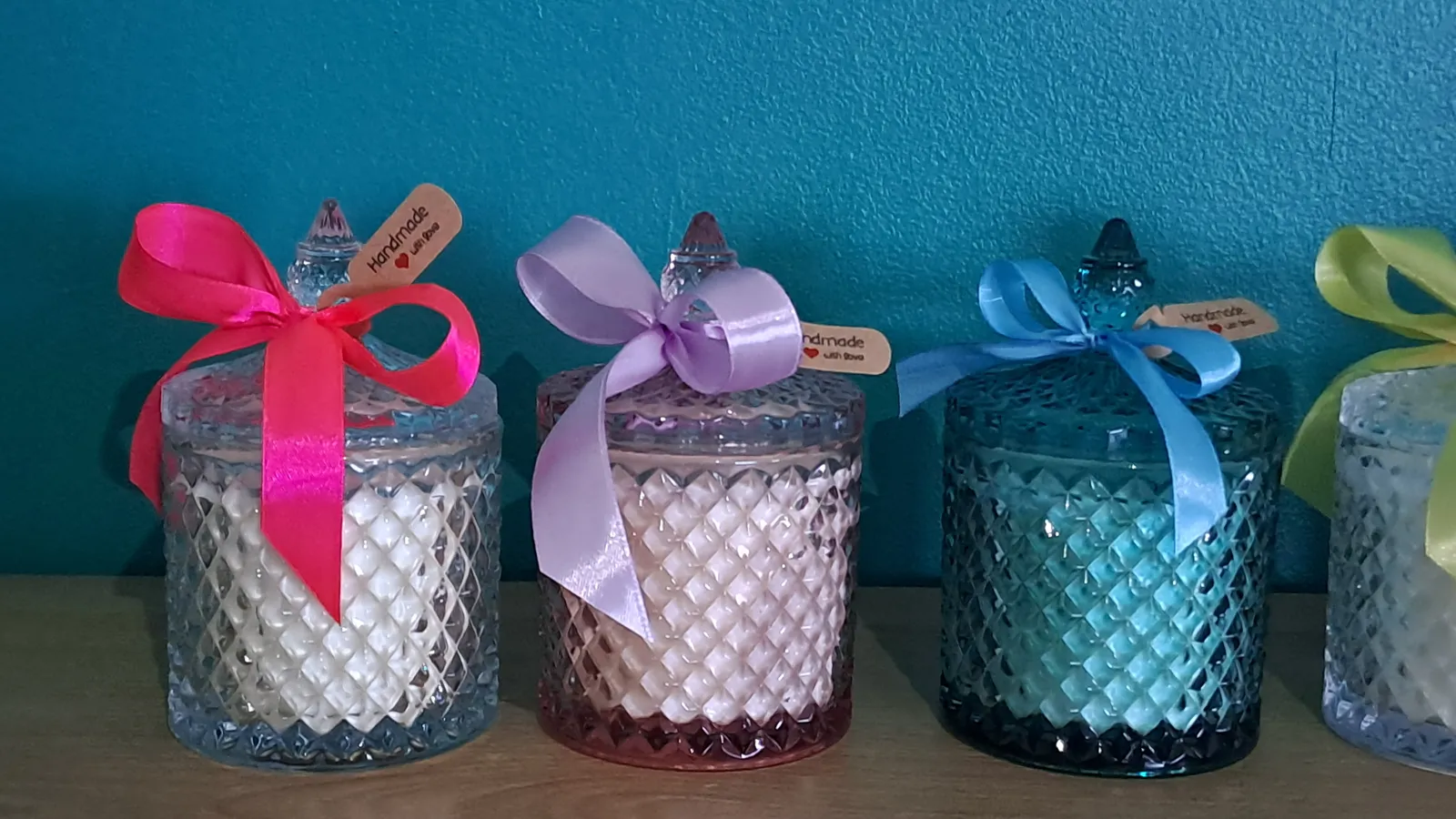 Crystal Handmade scented soy candles 300g thumbnail