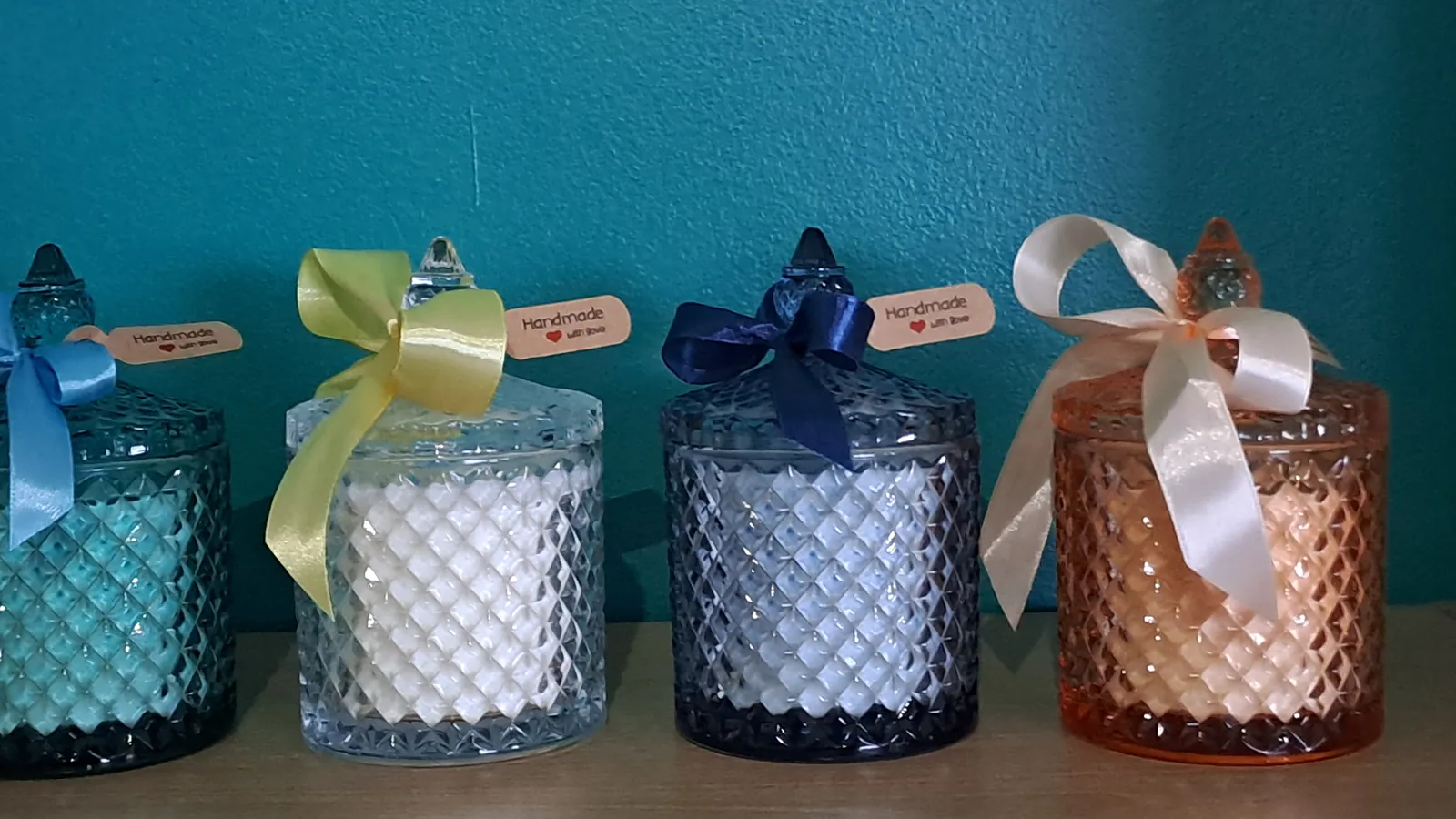 Crystal Handmade scented soy candles 300g thumbnail