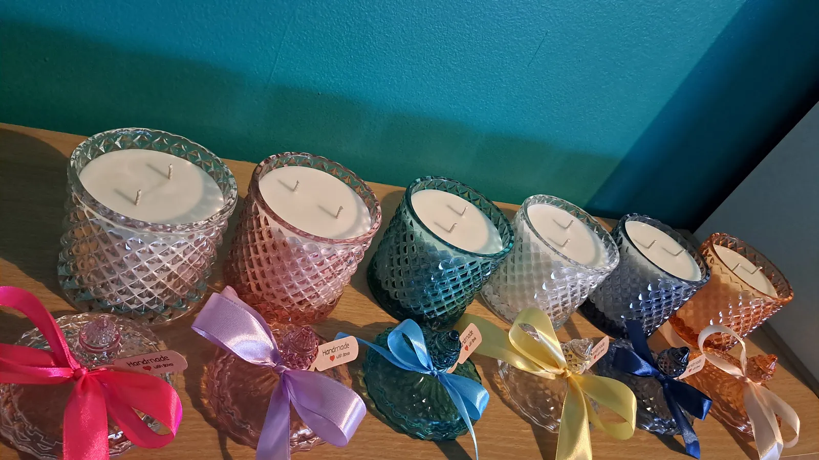 Crystal Handmade scented soy candles 300g thumbnail